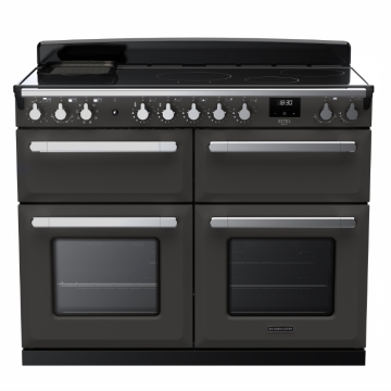 Rangemaster Estel Deluxe 110cm Base Cavity Induction Range Cooker, Slate/Chrome