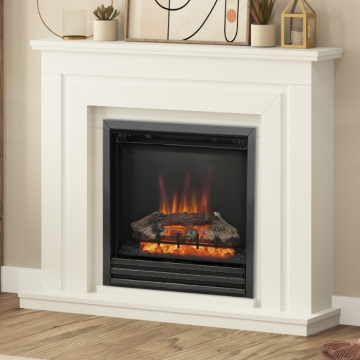 FLARE Whitham 48" Electric Fireplace Suite, Soft White