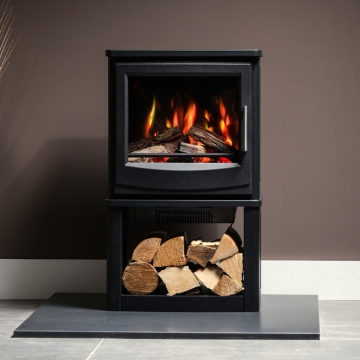 Gallery Solano Log Store Electric Stove
