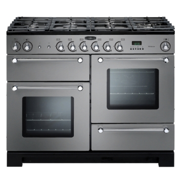 Rangemaster Kitchener 110cm Gas Range Cooker, Stainless Steel