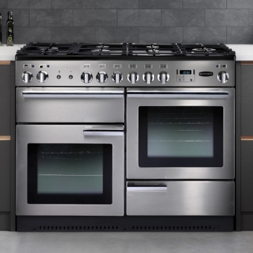Professional Plus 110cm Dual Fuel Range Cooker, Stainless Steel Professional Plus 110cm Dual Fuel Range Cooker, Stainless Steel