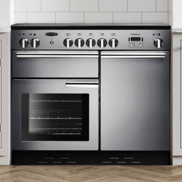 Rangemaster Professional Plus 100cm Induction Range Cooker, Stainless Steel