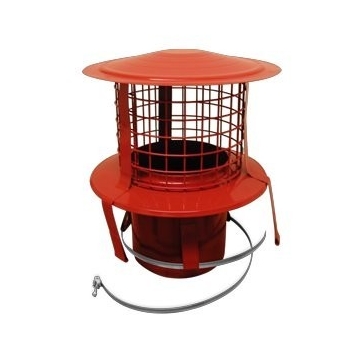 Terracotta Pot Hanging Cowl with Rain Cap and Mesh