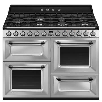 Smeg Victoria TR4110X-1 110cm Dual Fuel Range Cooker, Stainless Steel Smeg Victoria TR4110X-1 110cm Dual Fuel Range Cooker, Stainless Steel