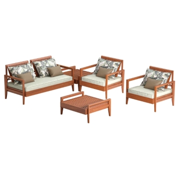 Tramontina Mood 5pc Lounge Set, Light Green/Palm Leaf