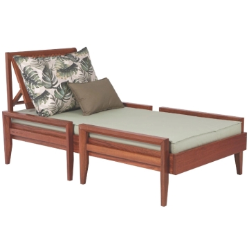 Tramontina Mood Sunbed, Light Green/Palm Leaf