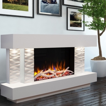Ultiflame VR Gemma 600 Illumia Suite, Textured White