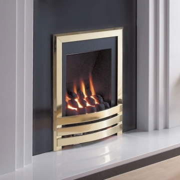 Flavel Windsor Contemporary Slimline Gas Fire, Brass Flavel Windsor Contemporary Slimline Gas Fire, Brass