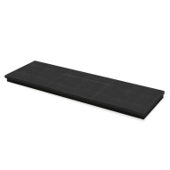 Gallery Slabbed Black Granite Hearth 48" x 15" thumbnail