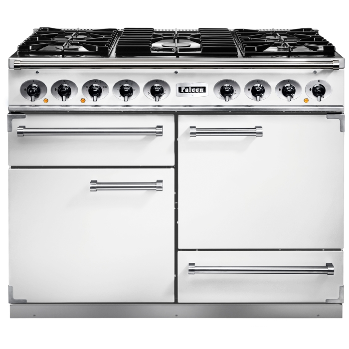 Falcon 1092 Deluxe White Dual Fuel Range Cooker