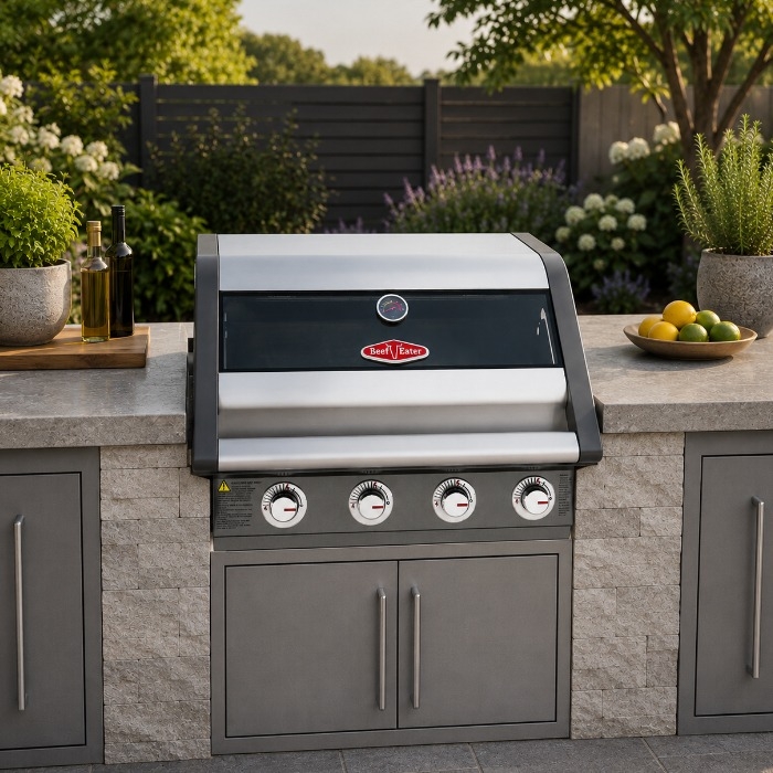 Beefeater 1600S Series 4 Burner Built-In BBQ, Anthracite