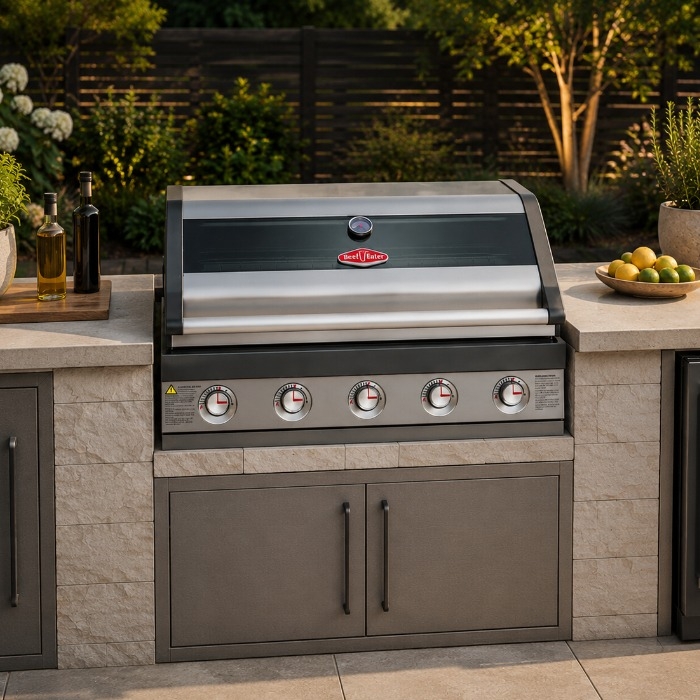 Beefeater 1600S Series 5 Burner Built-In BBQ, Stainless Steel