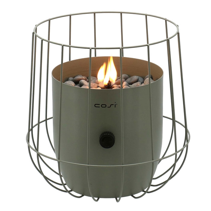 Cosiscoop Basket Gas Lantern, Olive Cosiscoop Basket Gas Lantern, Olive