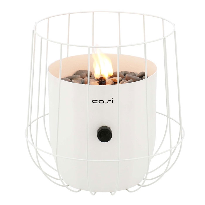 Cosiscoop Basket Gas Lantern, White Cosiscoop Basket Gas Lantern, White