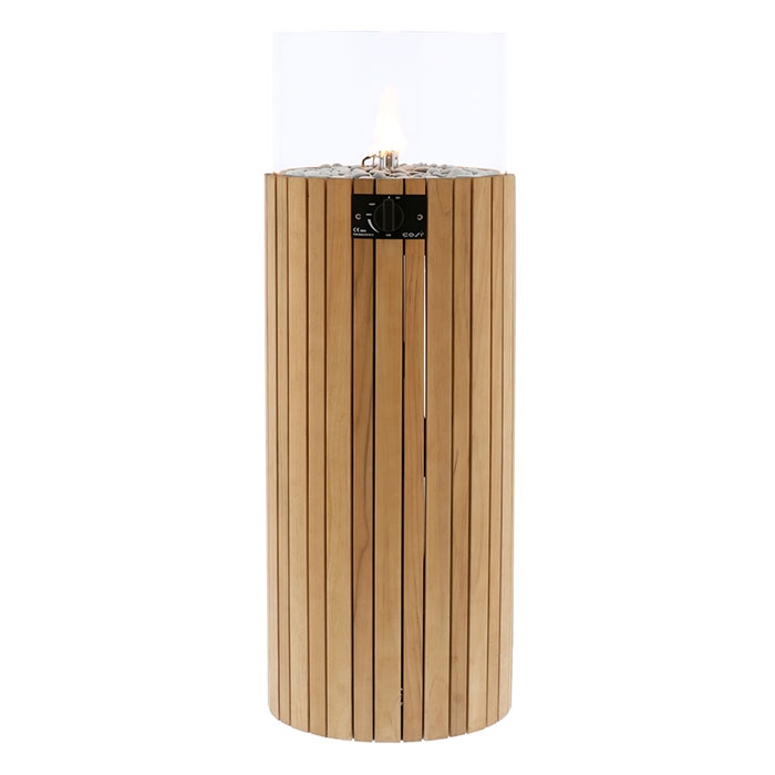 Cosiscoop Pillar Gas Lantern, Teak Cosiscoop Pillar Gas Lantern, Teak