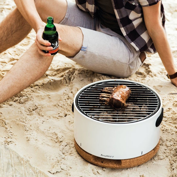 Buy BergHOFF Portable Tabletop BBQ, White | Stoves Are Us