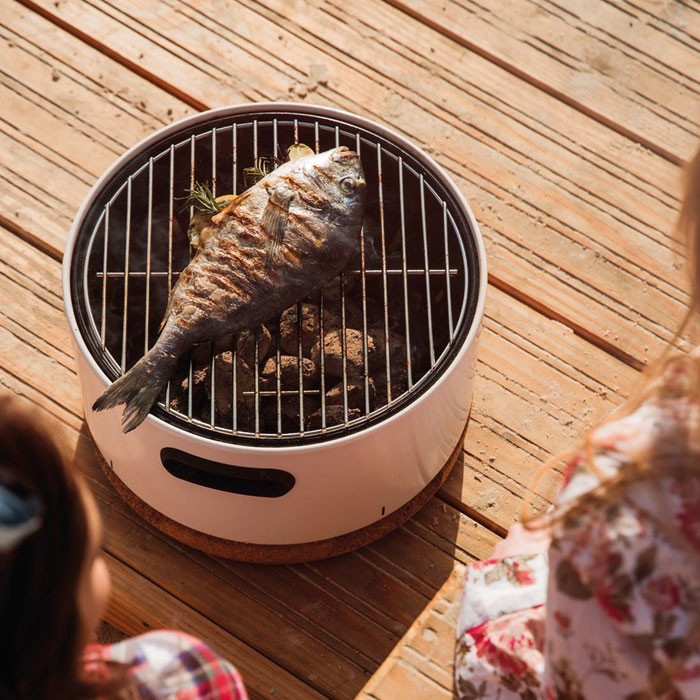 Buy BergHOFF Portable Tabletop BBQ, White | Stoves Are Us