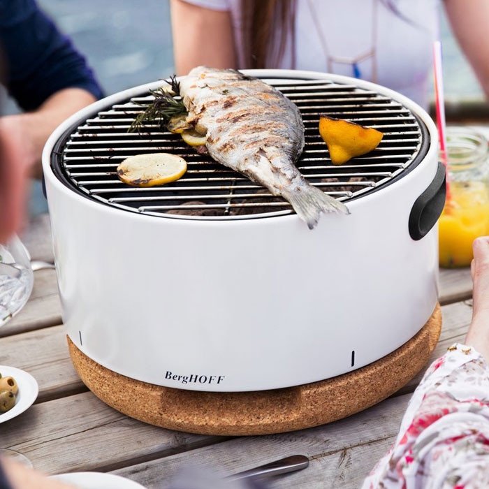 Buy BergHOFF Portable Tabletop BBQ, White | Stoves Are Us