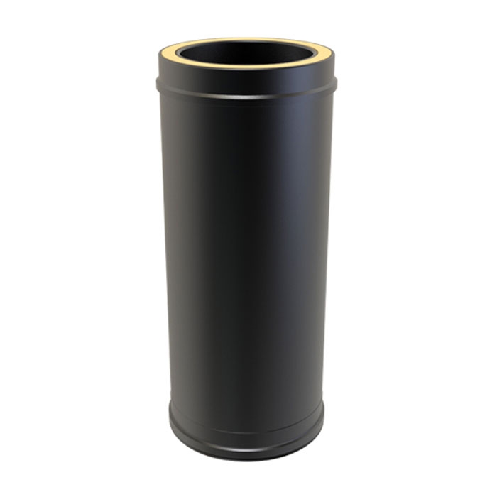 Matt Black 500mm Twin Wall Length
