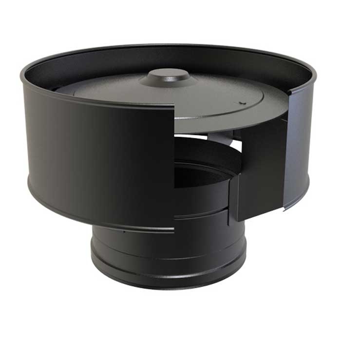 Anti-Wind Cowl 6" Black