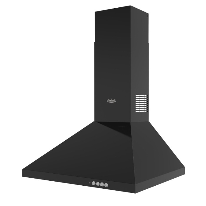 Belling 60PYR Chimney Hood, Black