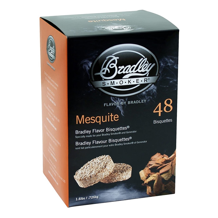 Bradley Smoker Mesquite Flavoured Bisquettes, 48 Pack