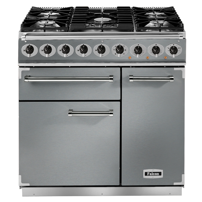 Falcon 900 Deluxe Stainless Steel Dual Fuel Range Cooker Falcon 900 Deluxe Stainless Steel Dual Fuel Range Cooker