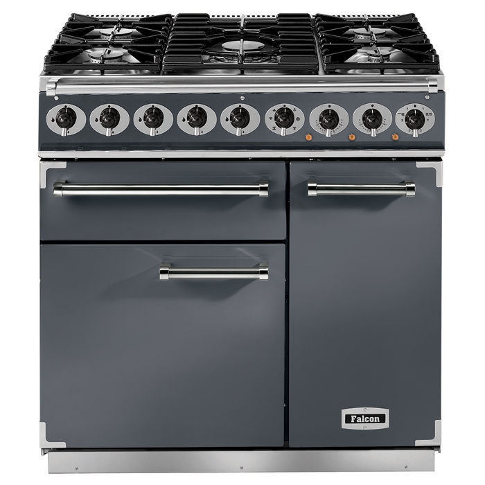Falcon 900 Deluxe Slate Dual Fuel Range Cooker