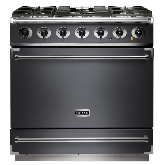 Falcon 900s Slate Single Cavity Dual Fuel Range Cooker Falcon 900s Slate Single Cavity Dual Fuel Range Cooker