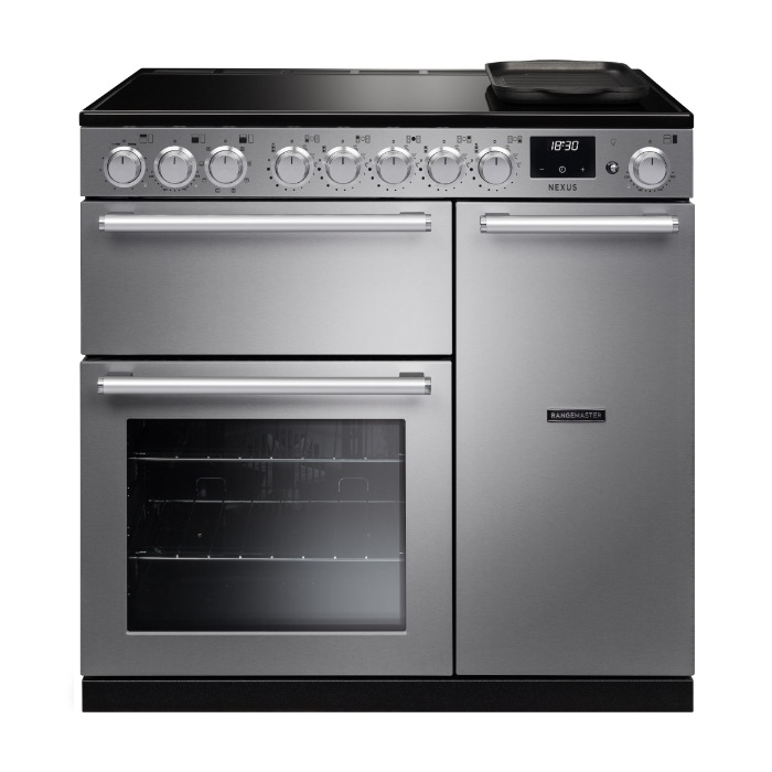 Rangemaster Nexus 90cm Induction Range Cooker, Stainless Steel