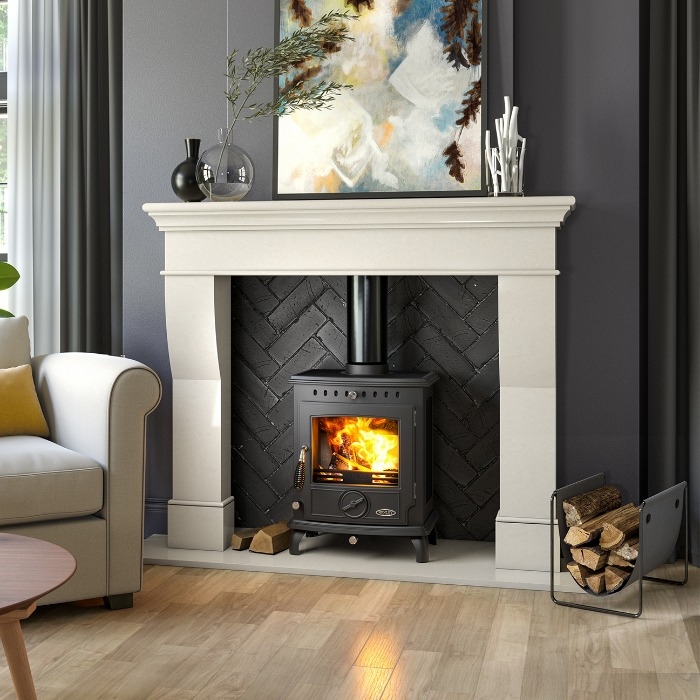 Henley Aran 5kW Eco Multi Fuel Stove, Black