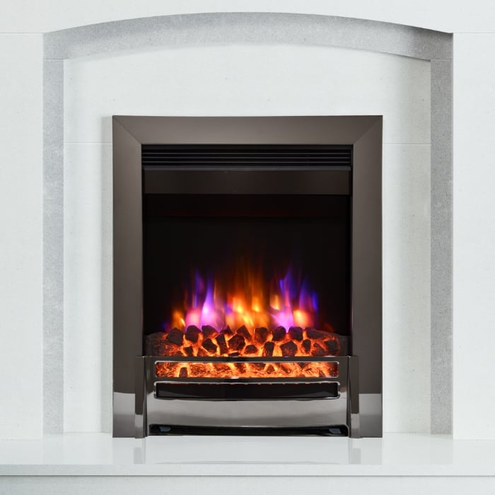FLARE Ember 16" Inset Electric Fire, Black Nickel FLARE Ember 16" Inset Electric Fire, Black Nickel