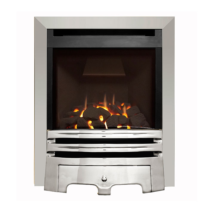 Flavel Calibre Balanced Flue Gas Fire, Chrome Flavel Calibre Balanced Flue Gas Fire, Chrome