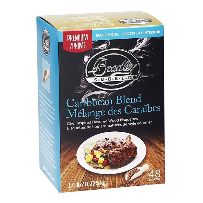 Bradley Smoker Caribbean Blend Flavoured Bisquettes, 48 Pack