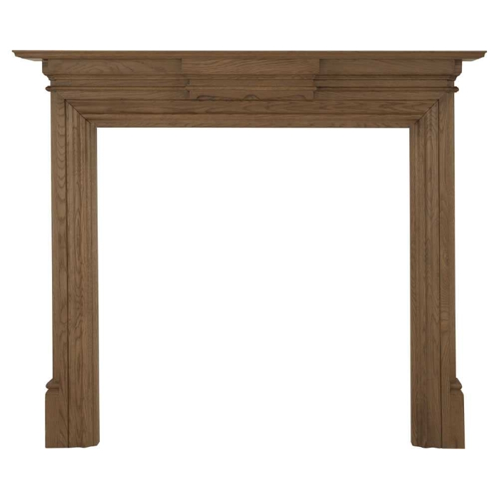 Carron Grand Wooden Fireplace Surround, Waxed Solid Oak Carron Grand Wooden Fireplace Surround, Waxed Solid Oak