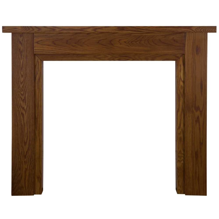 Carron Kedleston Wooden Fireplace Surround, Waxed Solid Oak