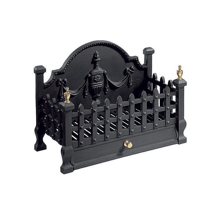 Gallery Castle Fire Basket, Black Gallery Castle Fire Basket, Black