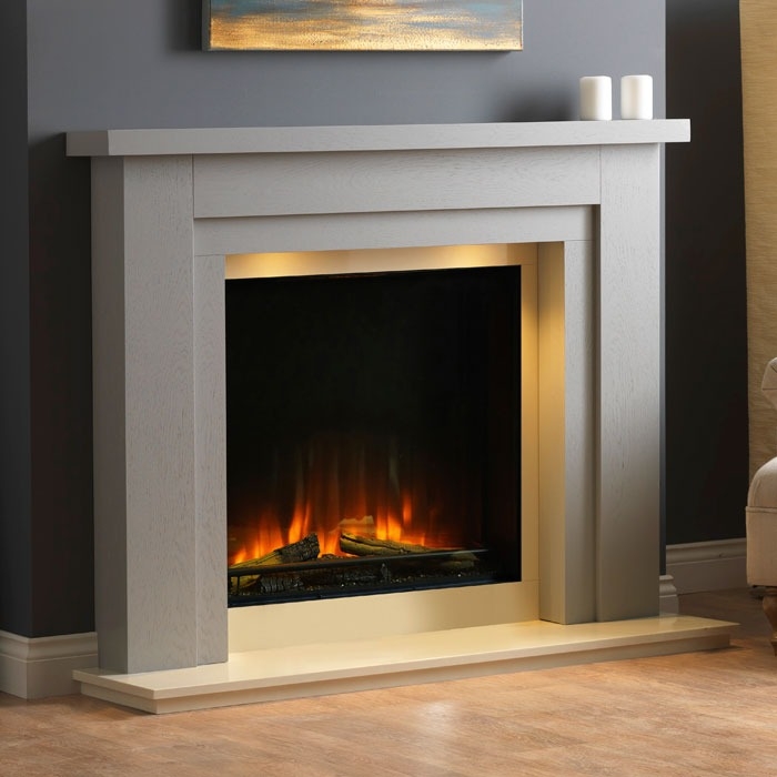 PureGlow Hanley 54" Fireplace Surround, Grey