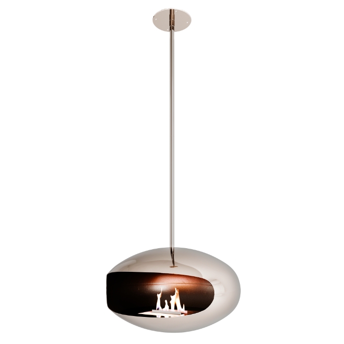 Cocoon Aeris Hanging Fireplace, Flat Mounting System Cocoon Aeris Hanging Fireplace, Flat Mounting System