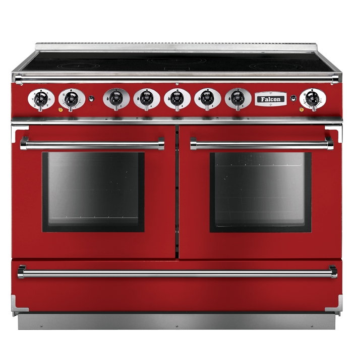 Falcon 1092 Continental Cherry Red Induction Electric Range Cooker Falcon 1092 Continental Cherry Red Induction Electric Range Cooker