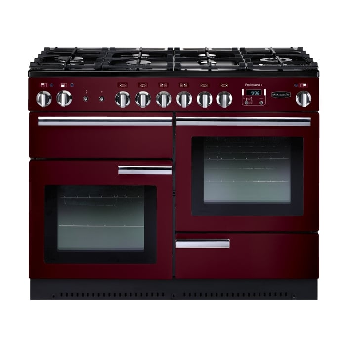 Rangemaster Professional Plus 110cm Gas Range Cooker, Cranberry Rangemaster Professional Plus 110cm Gas Range Cooker, Cranberry