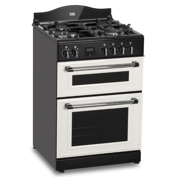 Creda 60cm Traditional Dual Fuel Cooker, Cream Creda 60cm Traditional Dual Fuel Cooker, Cream
