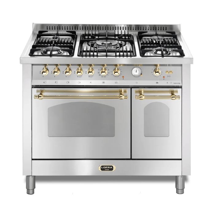 Lofra Dolcevita 100cm Dual Fuel Double-Oven Cooker, Stainless Steel Lofra Dolcevita 100cm Dual Fuel Double-Oven Cooker, Stainless Steel