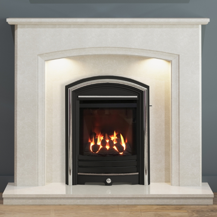 Elgin & Hall Eliana 48" Marble Fireplace, Manila Elgin & Hall Eliana 48" Marble Fireplace, Manila