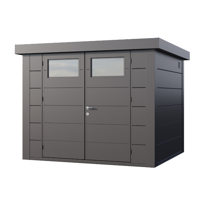 Telluria Eleganto Metal Shed - 2.7m x 2.4m Telluria Eleganto Metal Shed - 2.7m x 2.4m
