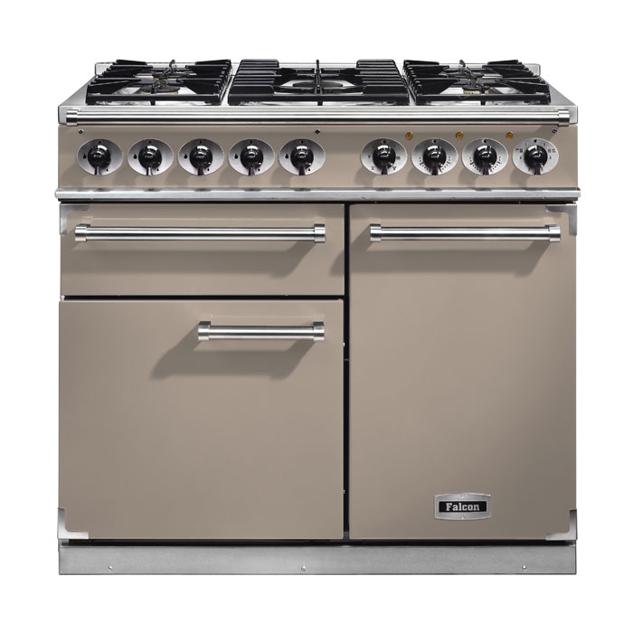 Falcon 1000 Deluxe Fawn Dual Fuel Range Cooker Falcon 1000 Deluxe Fawn Dual Fuel Range Cooker