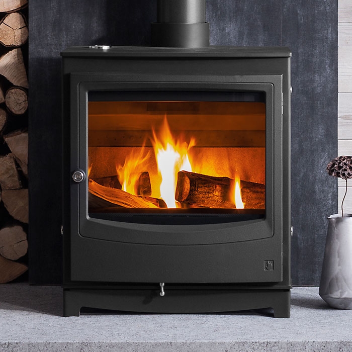 Arada Farringdon Catalyst Eco Design Ready Wood Burning Stove, Black