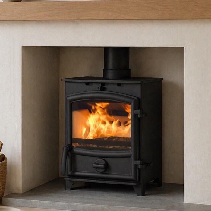 Fireline 5kW Stove, Curved Door
