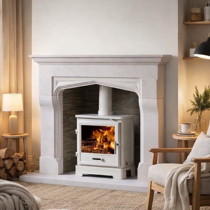 Ellestone Solid Limestone Fireplace