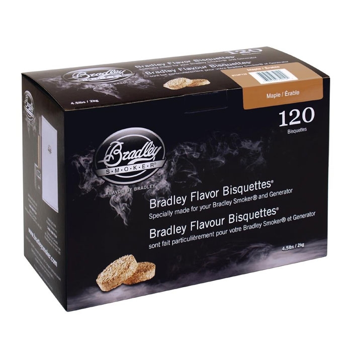 Bradley Smoker Maple Flavoured Bisquettes, 120 Pack